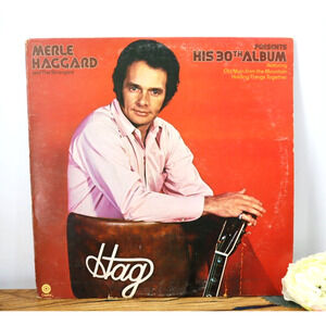 Merle Haggard Presents His 30th Album with Inner Sleeve 1974 70s Capitol Record